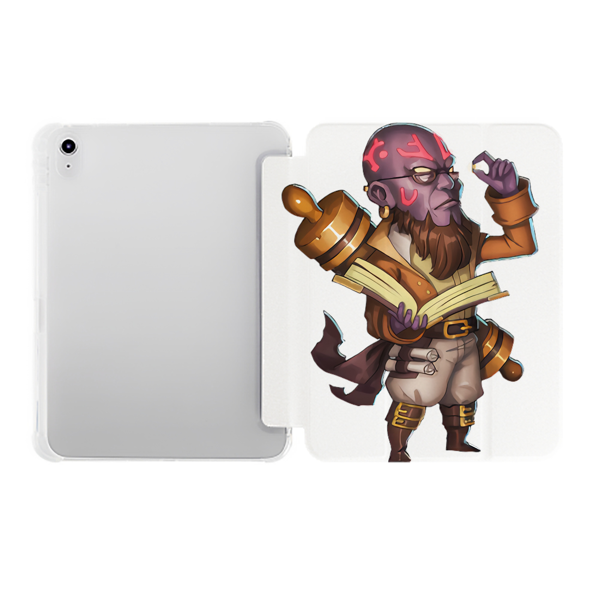 （画像用） リーグ・オブ・レジェンド League of Legends LOL IPad ケース ペン収納付き 三つ折りスタンド PUレザー×シリコン 対応機種9.5/10.5/10.9インチ